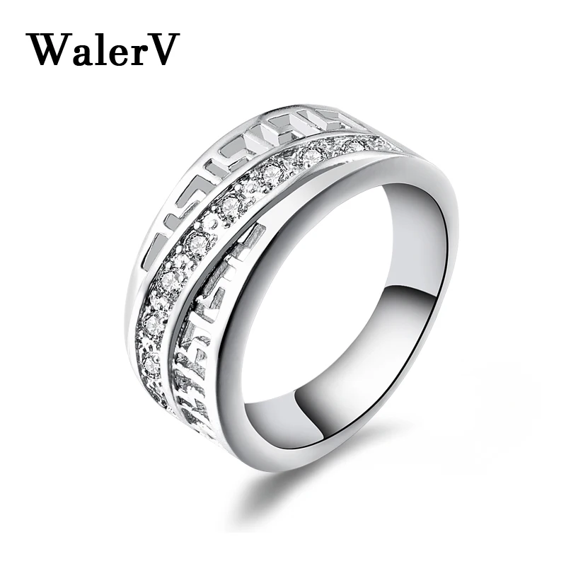 WalerV новое кольцо из серебра 925 пробы модное ювелирное изделие на заказ