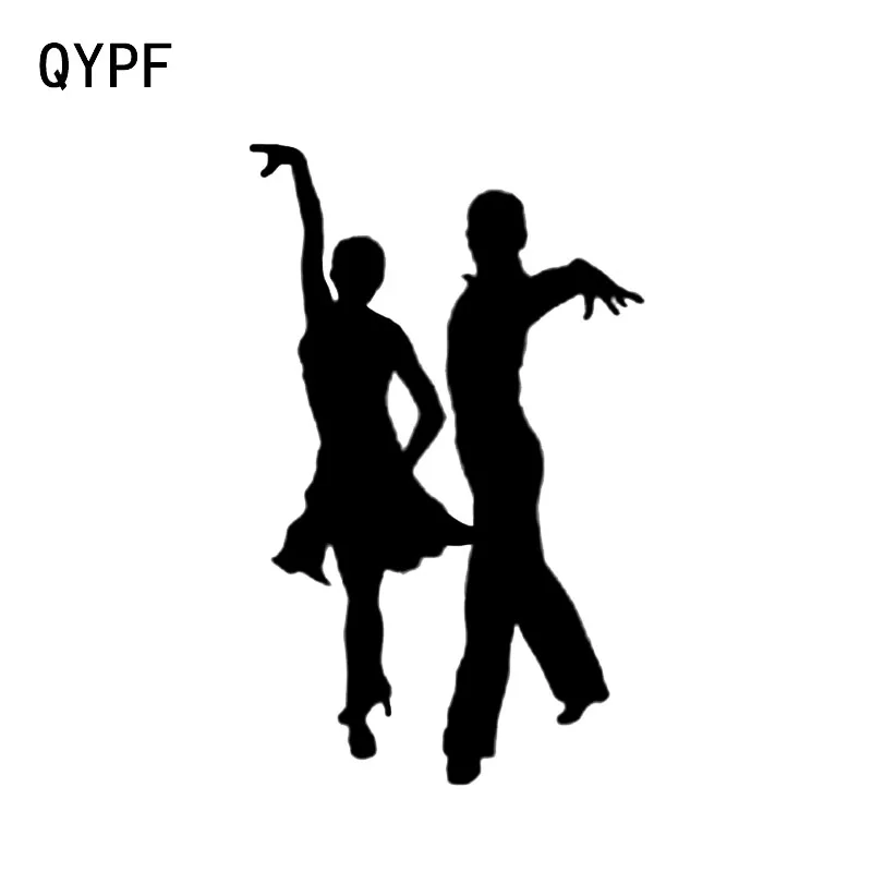 

QYPF 8,9*14,4 интересная декоративная Автомобильная наклейка с изображением танцора и прыжков, виниловые аксессуары, силуэт детской модели