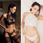 Женское кружевное нижнее белье, Эротическая Ночная рубашка большого размера, нижнее белье для женщин