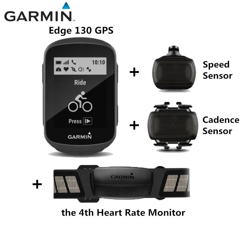 GPS HRM SpeedCadence Garmin Edge 130, gps, велосипедный компьютер, только gps или датчик скорости, датчик частоты сердечных сокращений, защитный чехол, комплект HRM - Цвет: GPS HRM SpeedCadence