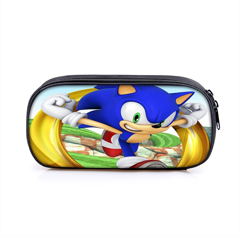 Super Mario Bros Sonic Kids PencilBag, Студенческая сумка для детей, новая милая Высококачественная канцелярская сумка, пенал