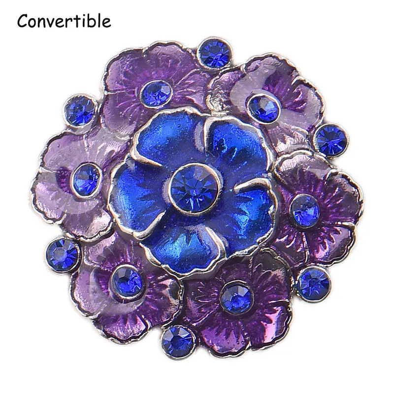 Relief Rhinestone Flower Convertible Magnet Brooch Antique Scarf Vintage Muslim Pin Accessory Bookmark Jewelry | Украшения и