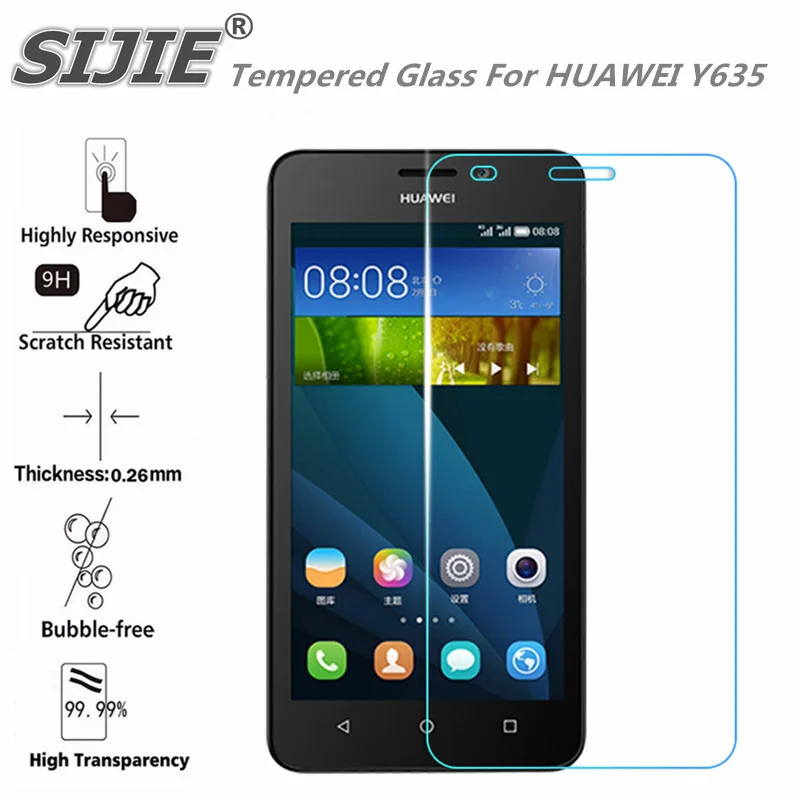 Закаленное стекло для Huawei Y635 Премиум Защитная пленка экрана Y 635 L01 TL00 защитная 9H