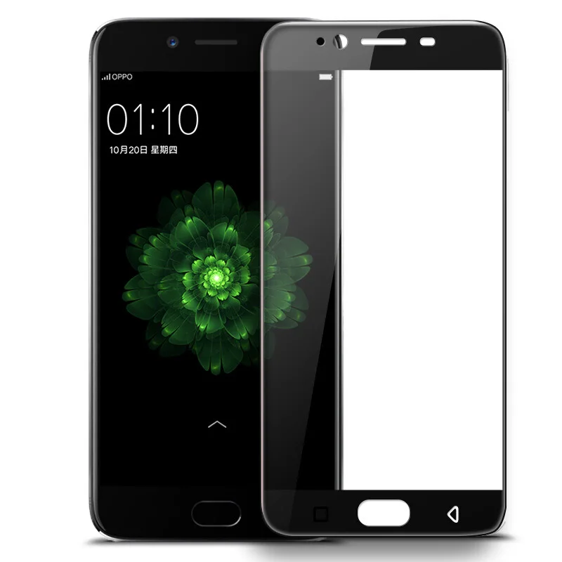 New 9H Hard 2.5D Arc Edge Full Screen Protector Tempered Glass Film For OPPO R11 R 11 r11 (5.5 inch) protection Capa Para | Аксессуары