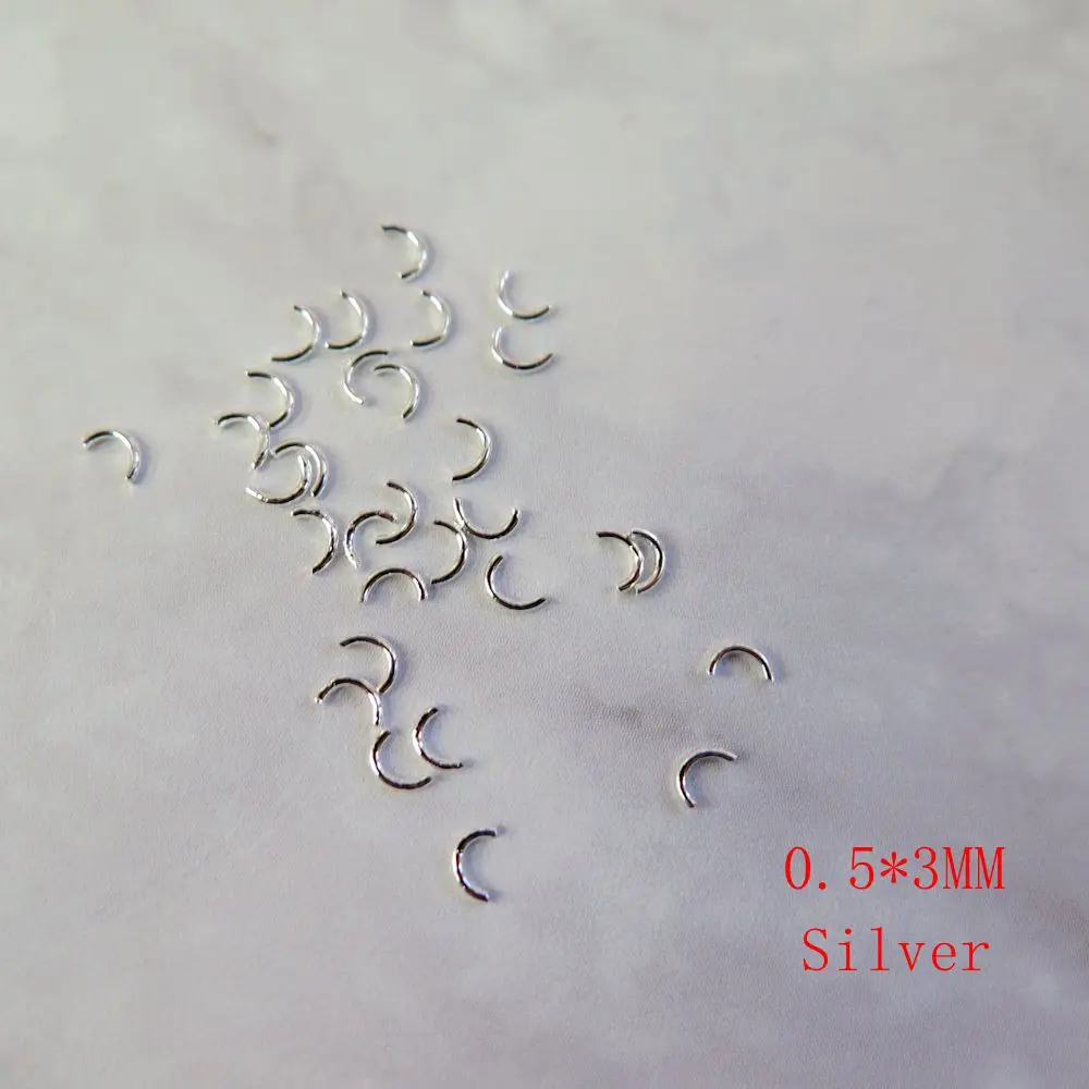 MD1089-1094 3D 30 шт./пакет золото и серебро изогнутые металлические деко французский стиль металлический деко дизайн ногтей украшения