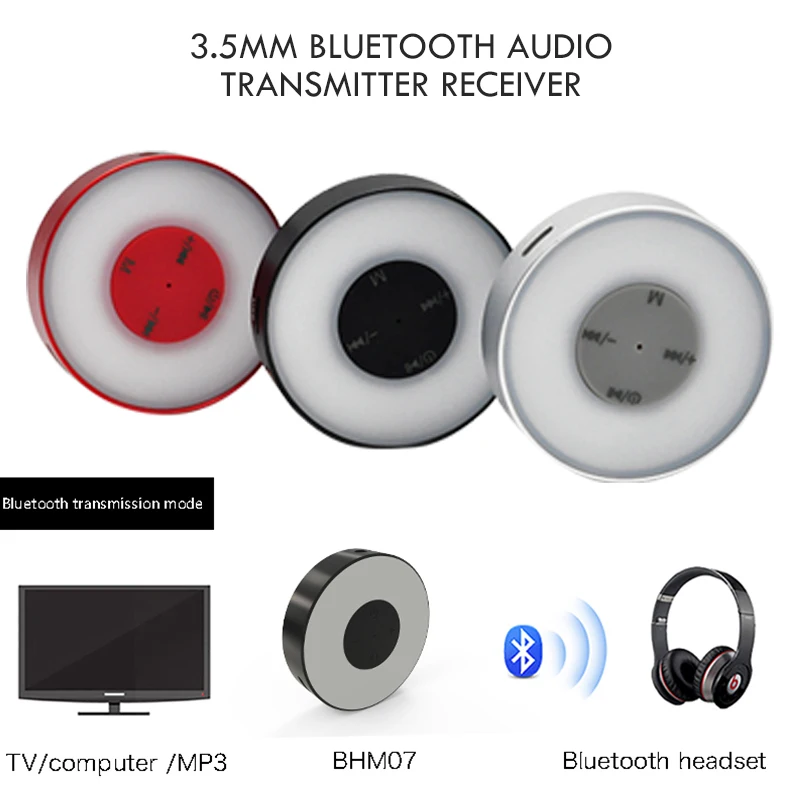 2 в 1 адаптер Bluetooth 4 передатчик приемник светодиодный дыхательный Свет ГГц 3 5 мм AUX