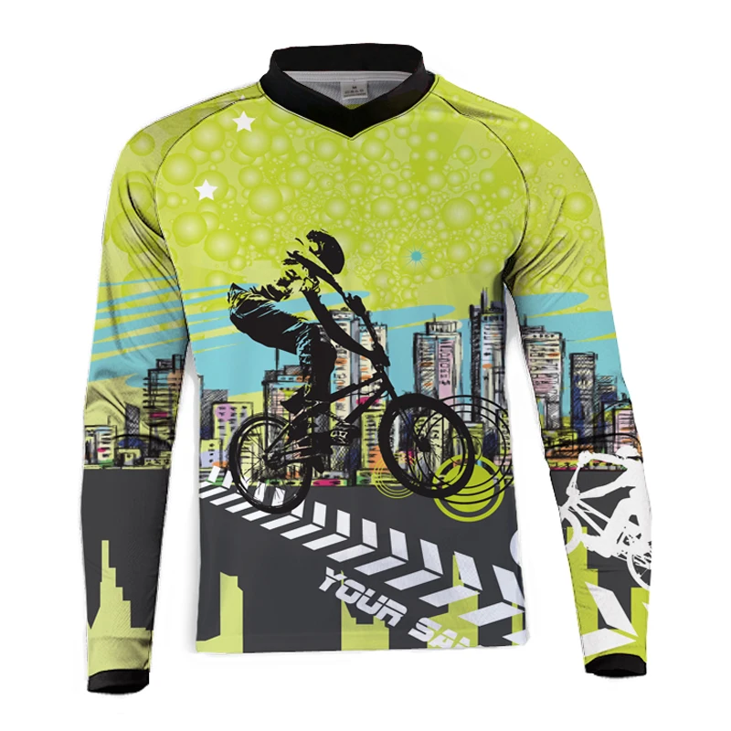 

2018 T-Shirt Long Sleeve Cycling Clothing Cycling Jersey Downhill Jersey Bicycle Mountain Bike Clothing Quick Dry DH MTB Jerseys
