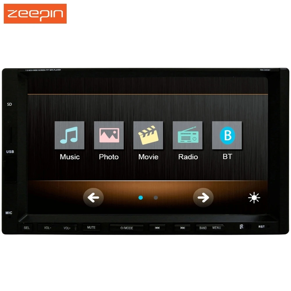 Автомобильный мультимедийный плеер RM CW 9301 7 дюймовый сенсорный экран Bluetooth MP3 MP4 MP5