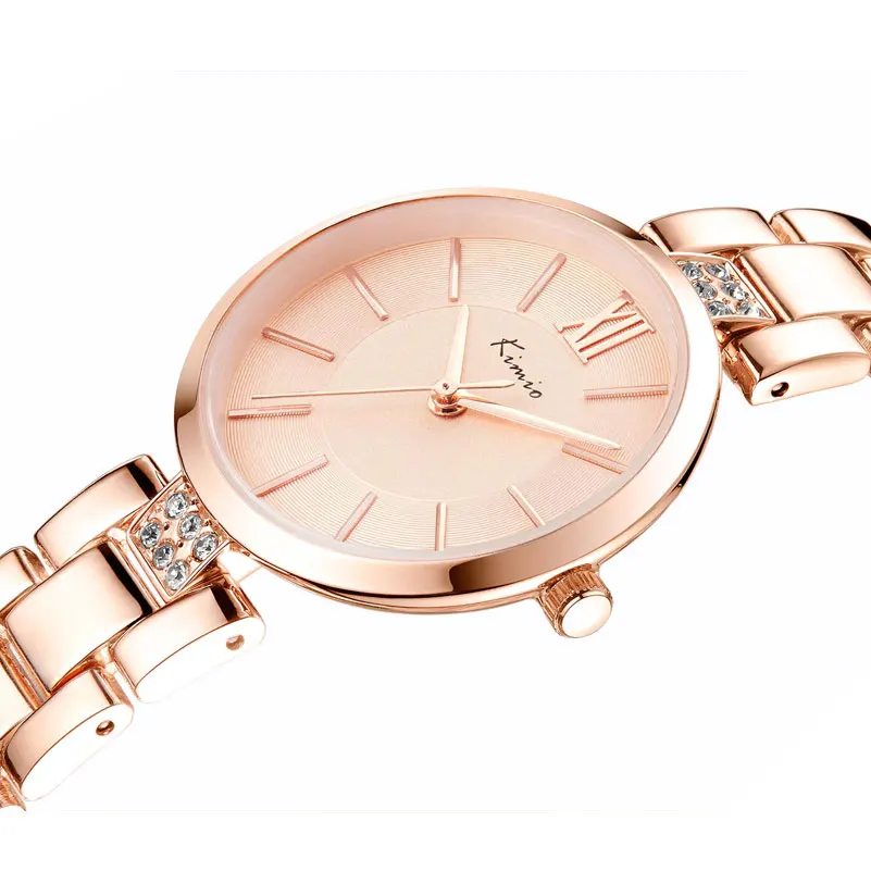 Брендовые женские часы KIMIO модные повседневные кварты наручные с ремешком из