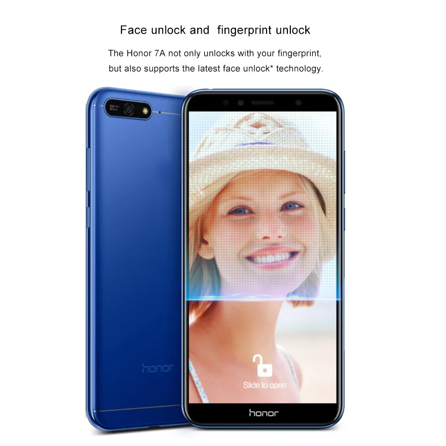 Новый мобильный телефон Honor 7A 4G LTE 5 7 дюймов 2 Гб ОЗУ 32 ПЗУ четыре ядра Snapdragon 430 3000