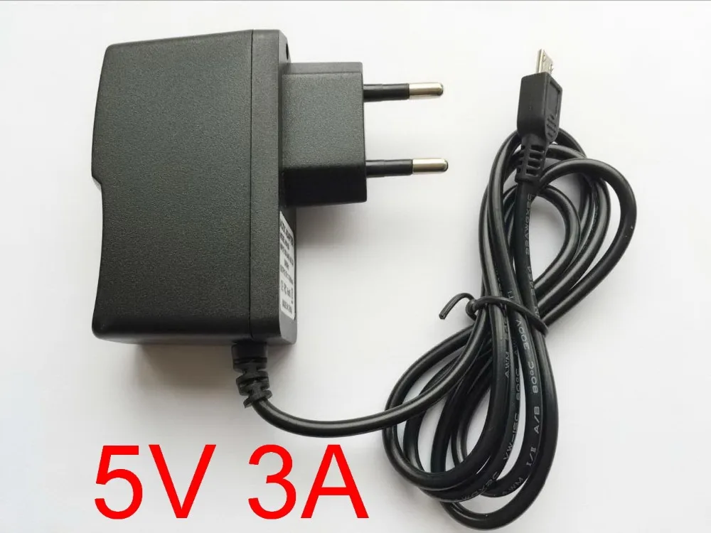 1 шт. 5 В 3000ма 3 А адаптер питания Micro USB для зарядки 4 Raspberry PI 2 европейская вилка|supplies