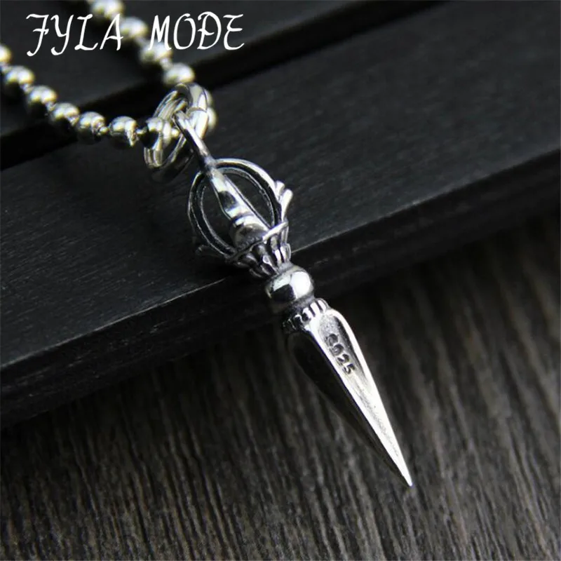 Серебряная бижутерия 925 пробы тайская серебряная подвеска винтажная скипетр для