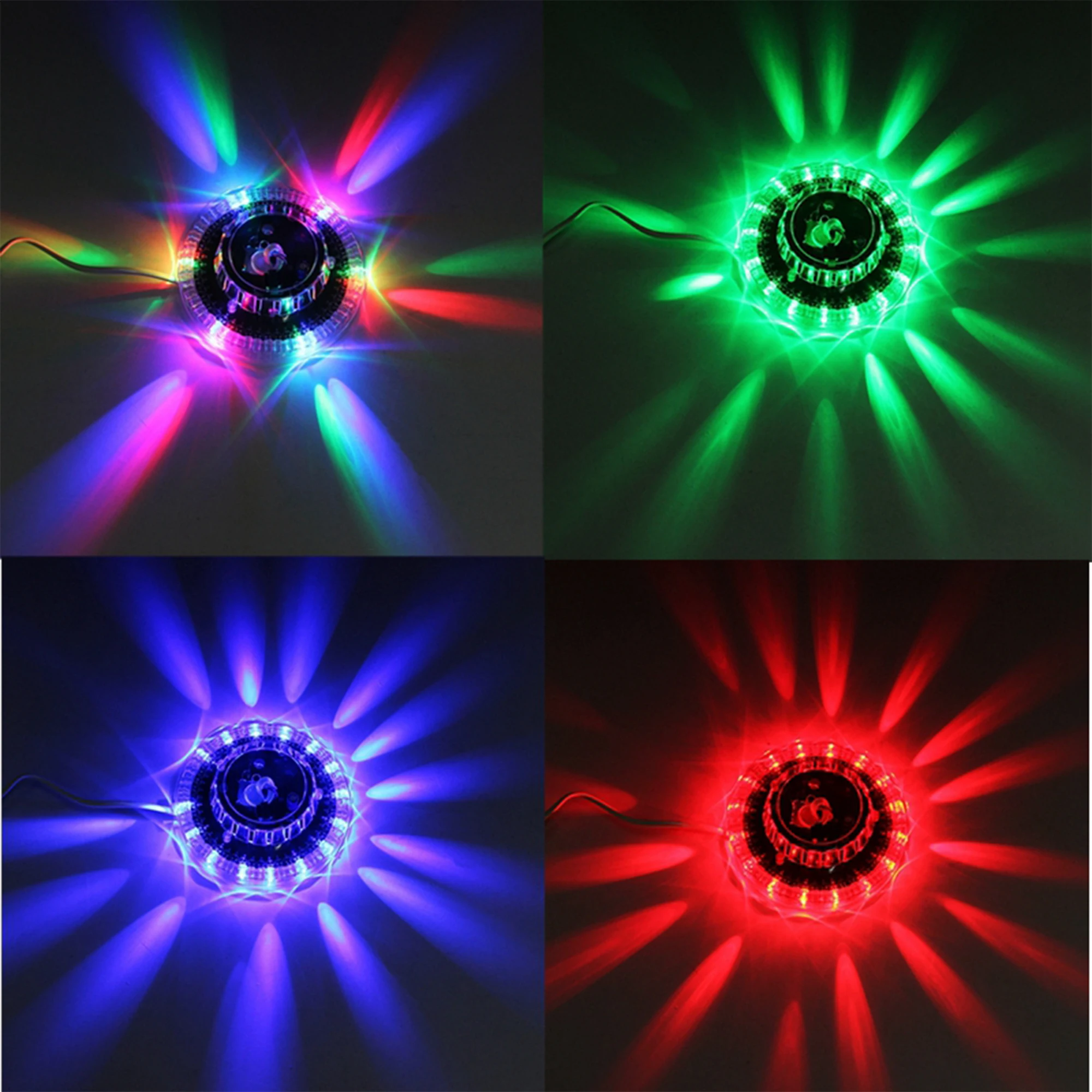 Портативный лазерный проектор UFO сценический светильник s 8 Вт rgb 48 led Подсолнух