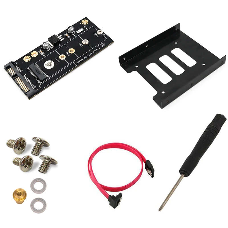Адаптер M2 к SATA M.2 NGFF SSD Raiser Расширительная карта для 2230 2242 2260 мм твердотельный диск