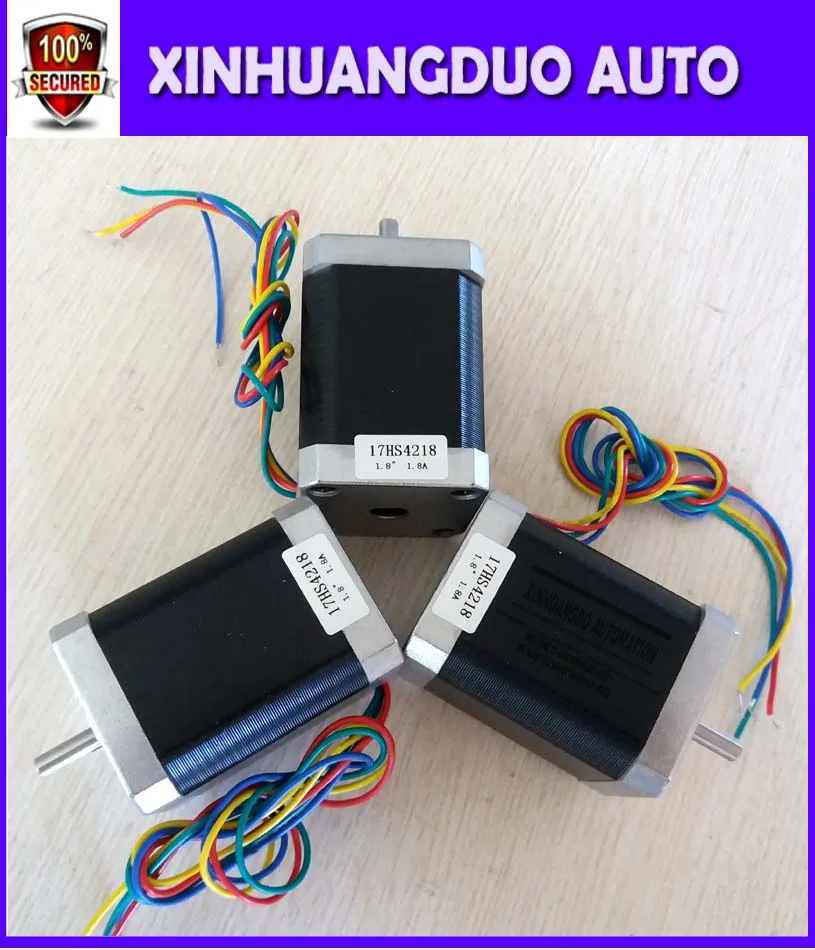 Nema 17 шаговый двигатель 17HS4218 4 свинцовый 42 60 мм/95 Oz in/1.8A CE ROSH ISO CNC лазер для