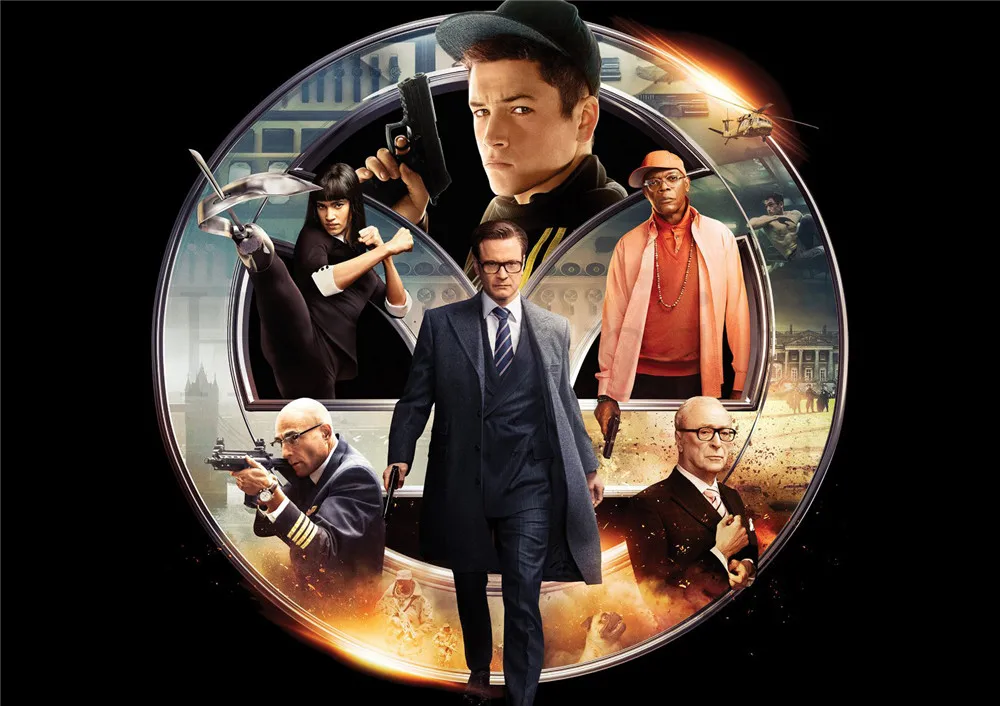 Постеры Kingsman с белым покрытием печать бумаги высокое разрешение украшение для