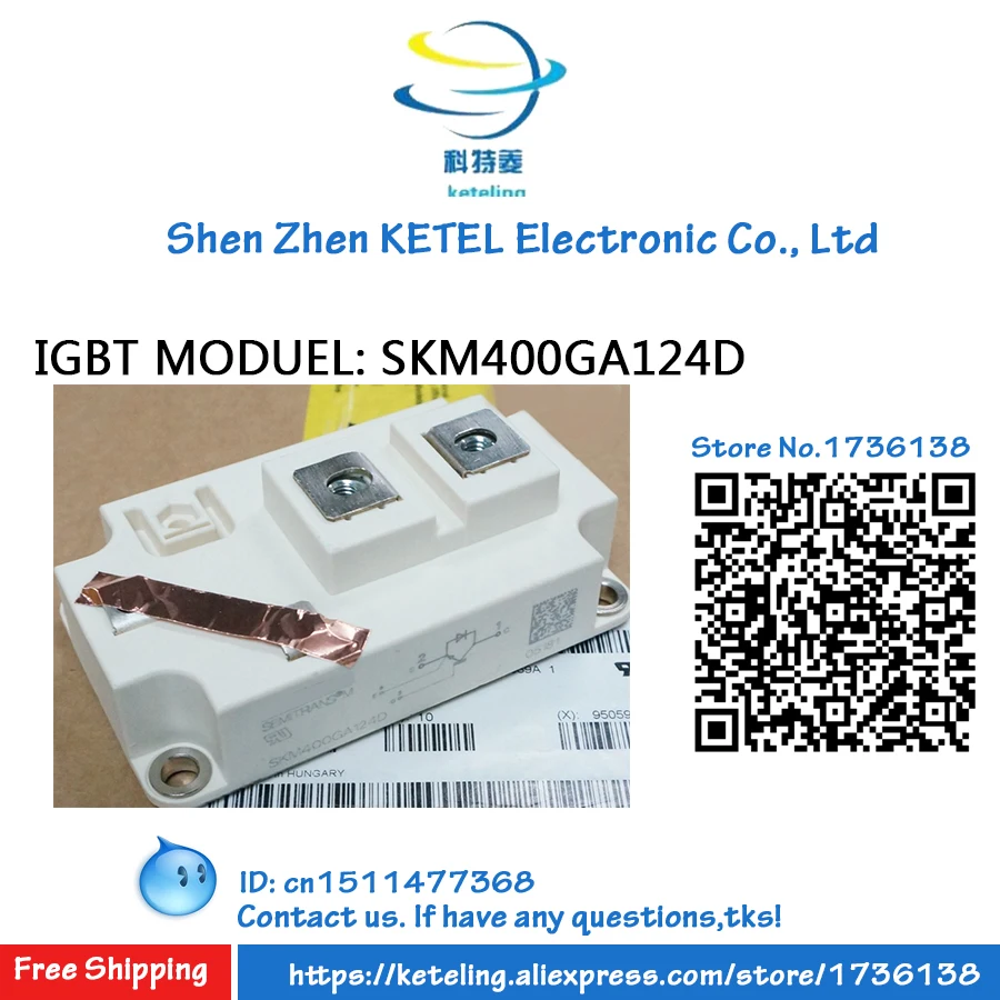 

SKM400GA123D / SKM400GA124D / SKM400GA125D /SKM400GA126D / SKM400GA128D / SKM400GA12T4 / SKM400GA12E4 / IGBT MODUEL