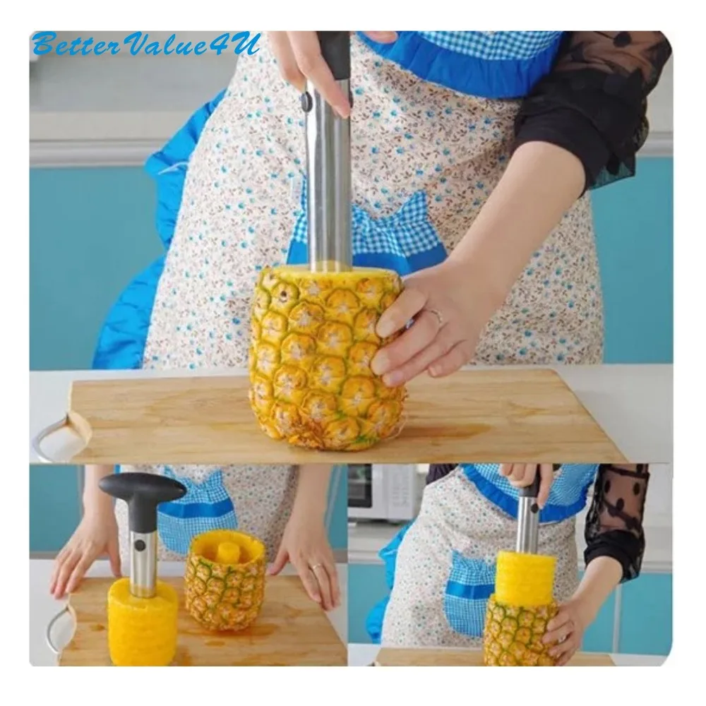 Bettervalue4u Ананас бур Slicer ананас риса Пособия по кулинарии инструмент посудомоечная
