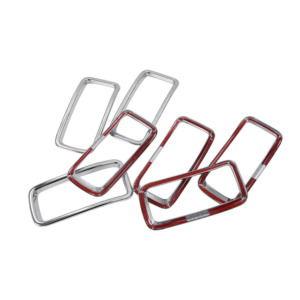 7 шт Серебряный ABS передняя решетка отделка кольцо Вставка Крышка для Jeep Renegade 2015