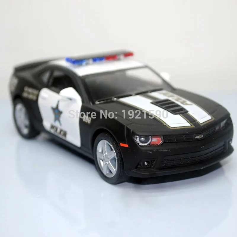 Автомобиль под давлением KT 1/38 игрушечный автомобиль США Chevrolet Camaro полиция литый