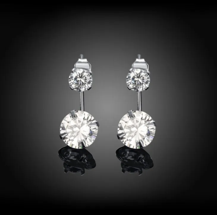 Распродажа европейские серьги гвоздики с кристаллами от Swarovski новые модные