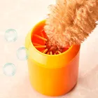 Портативная щетка для мытья лап домашних животных, мягкая силиконовая щетка для быстрой очистки лап, грязных лап, приспособление для мытья лап собак