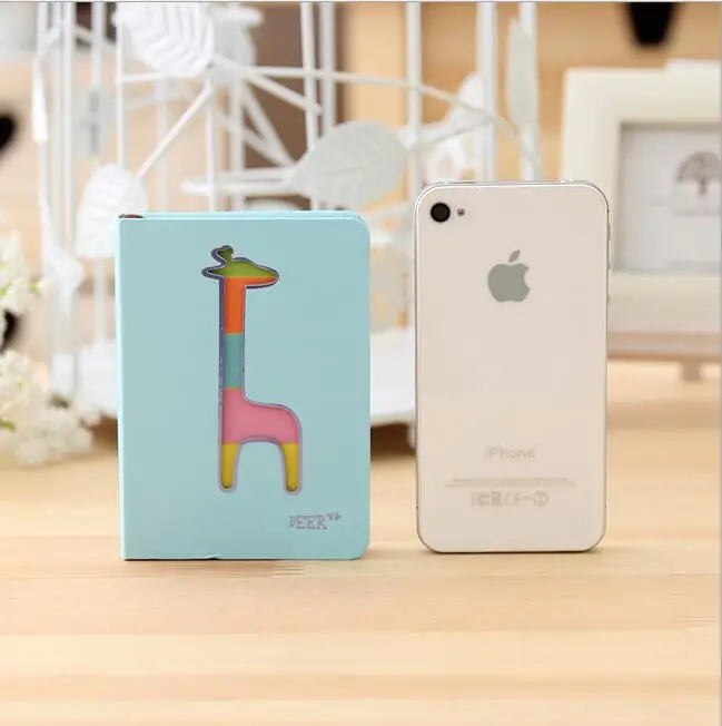 Candy colors Hollow Colorful deer notebook Small size school Stationery 0063 | Канцтовары для офиса и дома