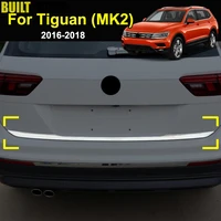 for volkswagen vw tiguan mk2 2nd gen 2016 2019 chrome rear trunk lid tailgate back door trim cover strip molding decoration
