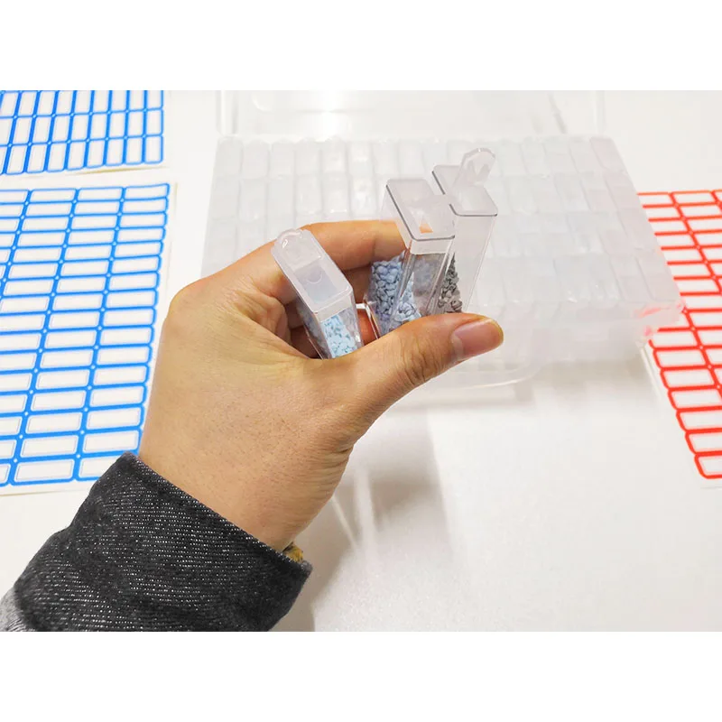 Алмазов картина инструменты для вышивки крестом контейнер бисера Вышивка 64 шт.