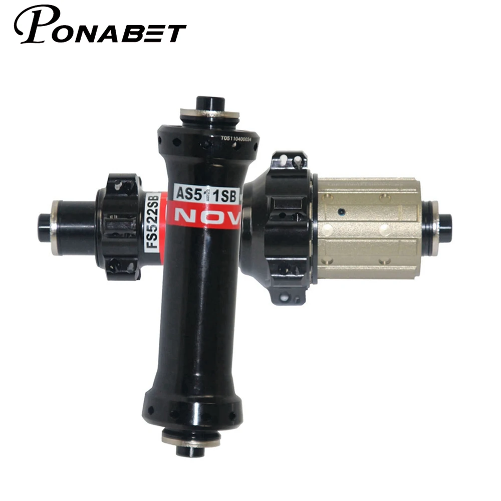 PONABET прямой вытяжной черный ступица Novatec AS511SB/AS522SB 20/24 отверстий дорожный/гоночный велосипед концентратор Сверхлегкий всего 291 г