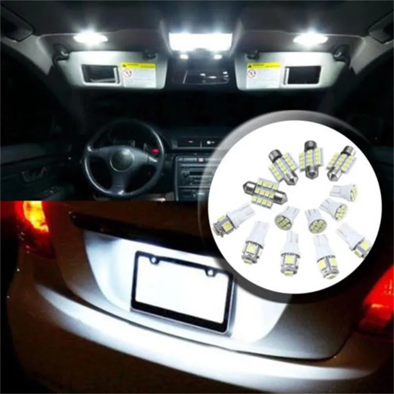 13 шт. T10 5050 5SMD 1206 8SMD 3528 12SMD 31 мм 6500k Внутреннее освещение автомобиля 12 В |