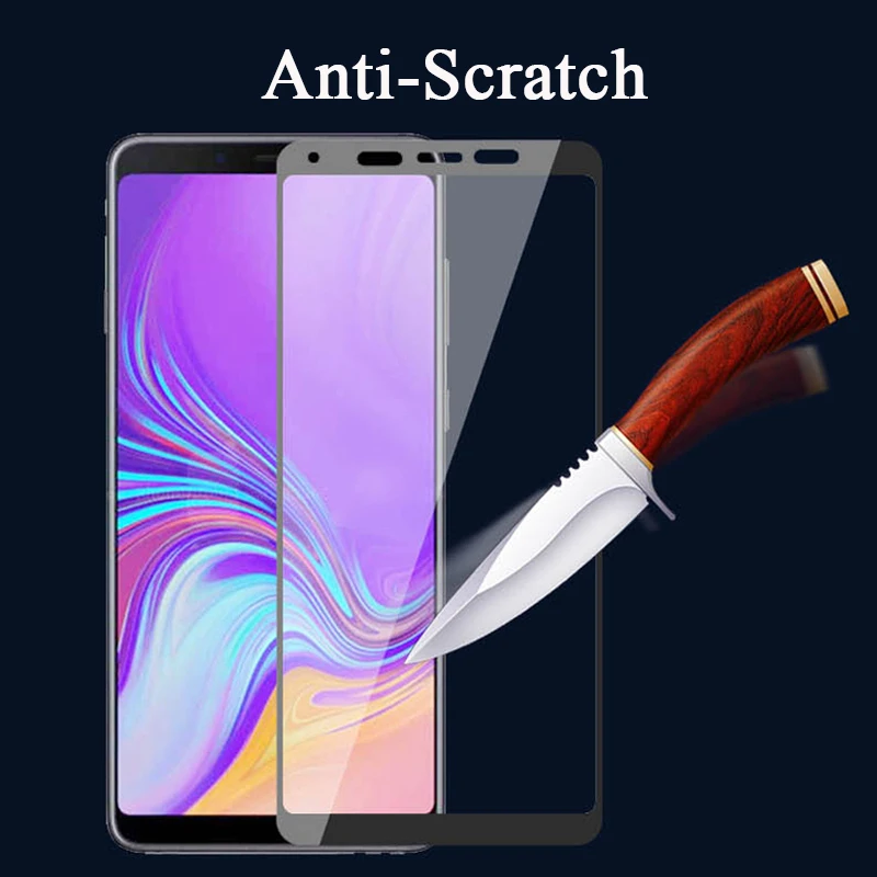 Защитное стекло для samsung galaxy a6 a7 2018 a8 plus a9 a5 закаленное защита экрана tremp samsyn |