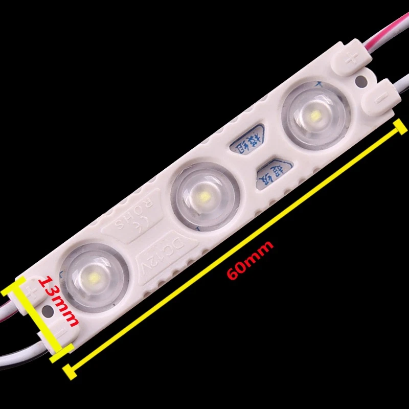 1000 шт./лот сверхъяркий SMD 2835 Светодиодный Инжекционный модуль с объективом 120