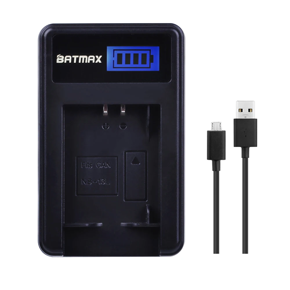 Аккумулятор Batmax 2 шт. зарядное устройство USB с ЖК дисплеем для Canon PowerShot G5X G7X G9X Mark III