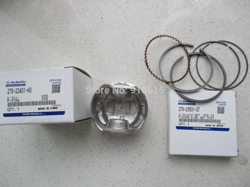 

ORIGINAL EX13 PISTON AND PISTON RING STD FIT ROBIN GASOLINE POWER
