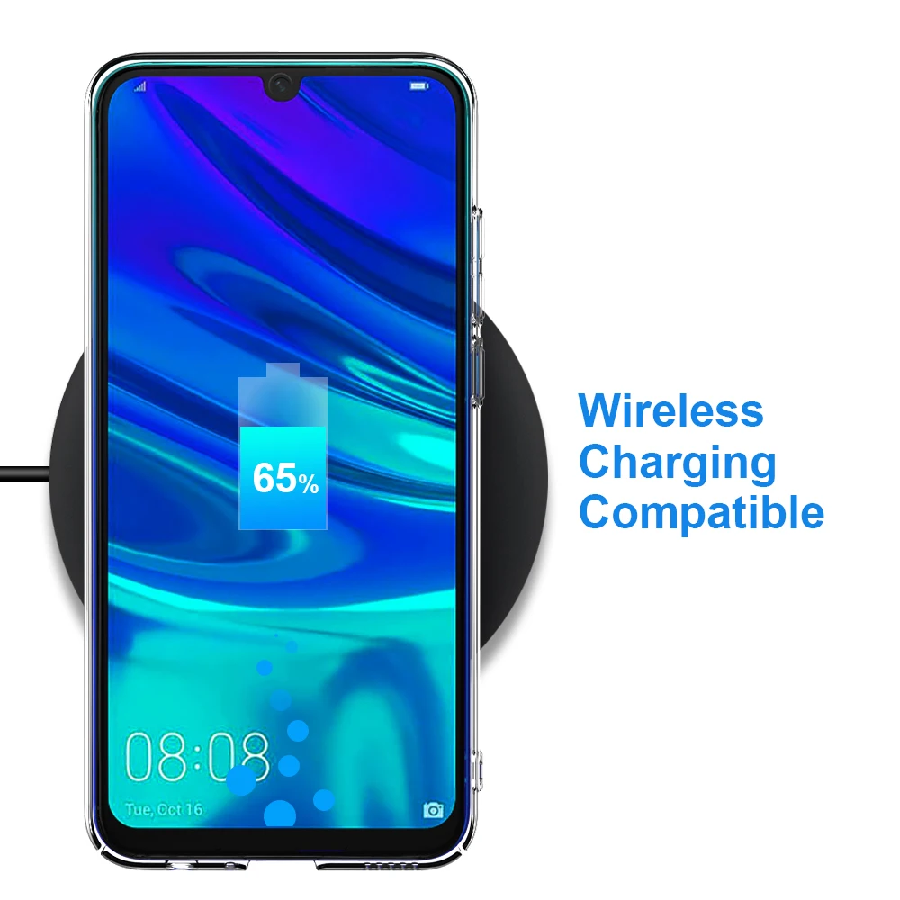 Anti Scratch Phone Case For Huawei P Smart 2019 Clear Silicone Soft Cover |