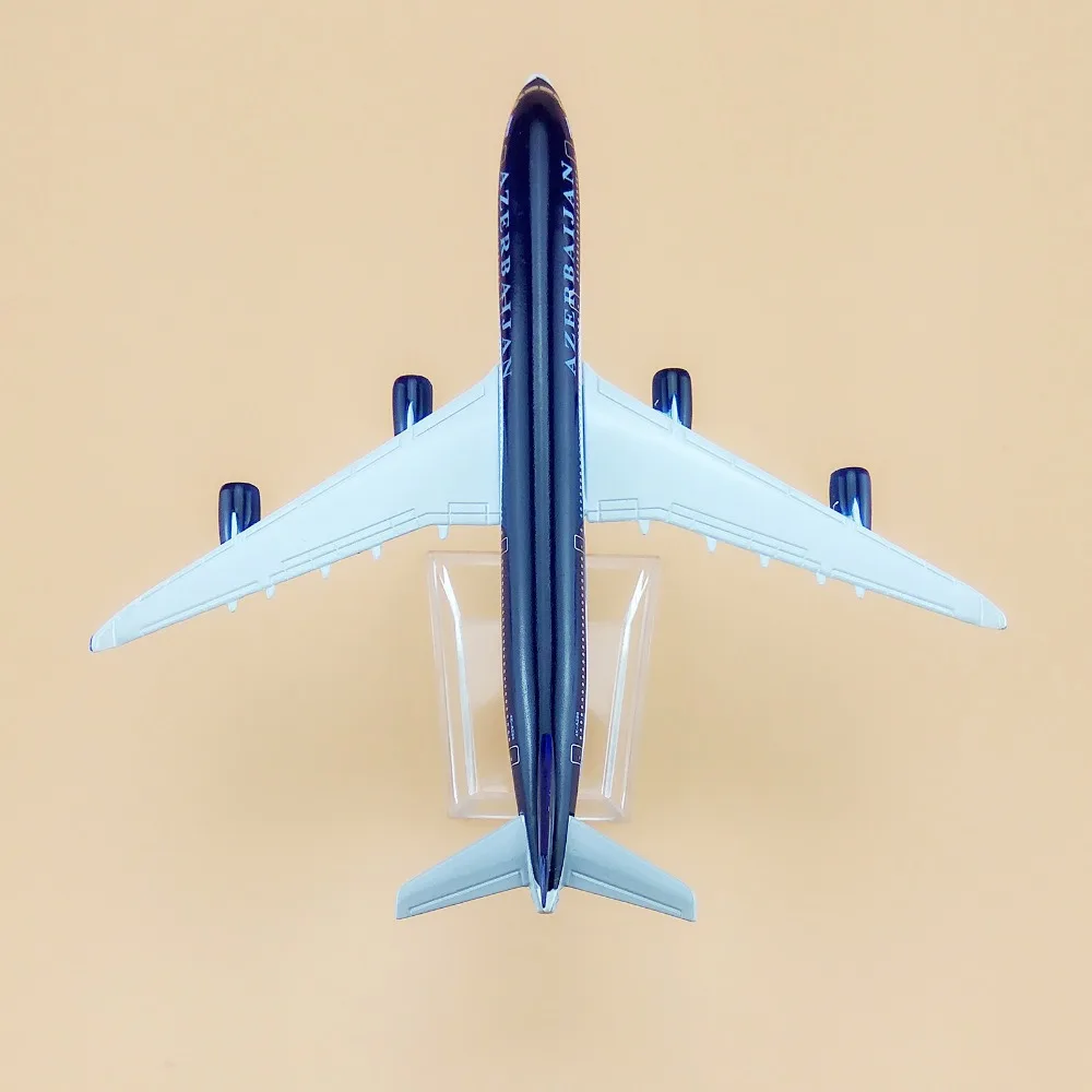 16 см металлическая авиакомпания A340 Airbus 340 4K AZ86 Airways модель самолета Модель w Stand