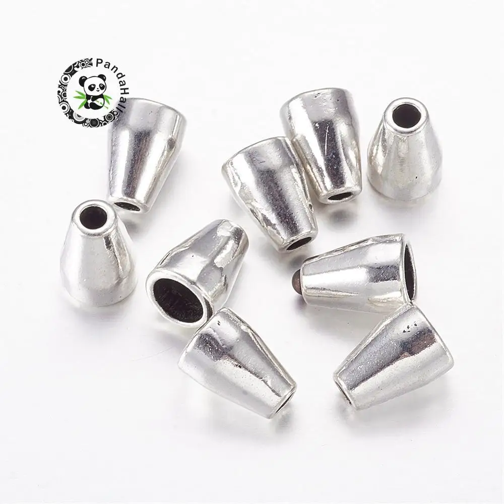 Колпачки из бисера в тибетском стиле не содержит свинец и кадмий конус античный