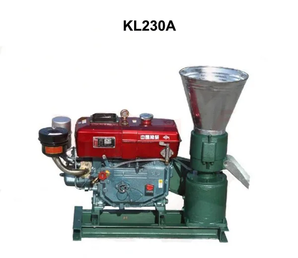 

Pellet Press 22HP Diesel Engine KL230A Biomass Pellet Mill Animal Feed Wood Pellet Machine With Electric Start