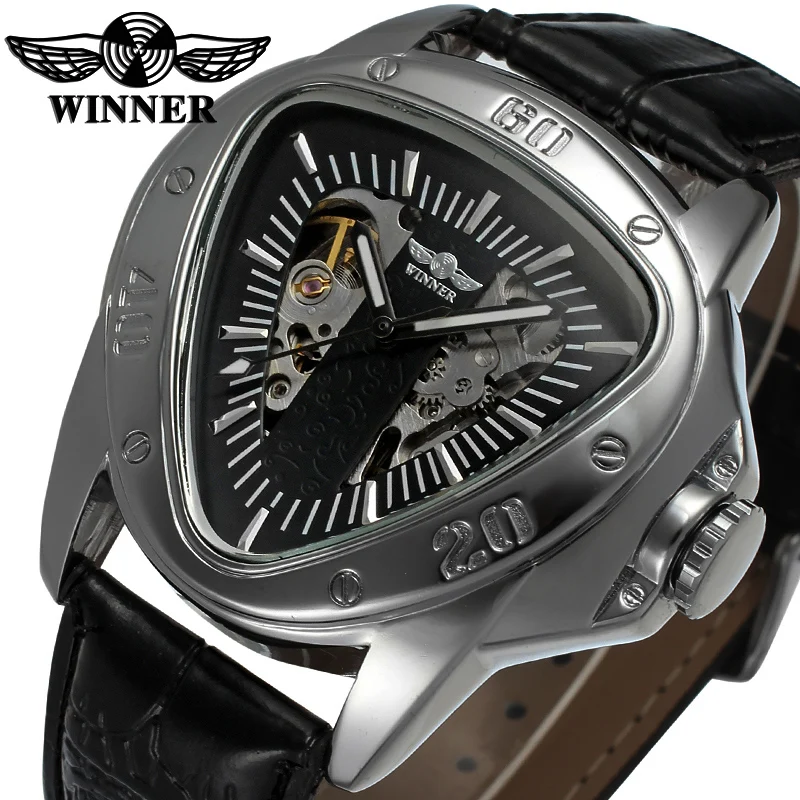 Часы наручные WINNER Мужские автоматические уникальные дизайнерские механические
