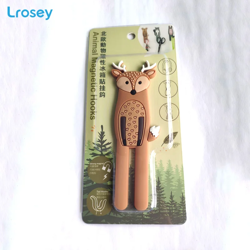 deer Нордический магнит на холодильник с животным 3D Смола холодильник магнитная наклейка украшение дома аксессуары для ежедневного использования сильный не Маркер Крюк - Цвет: deer