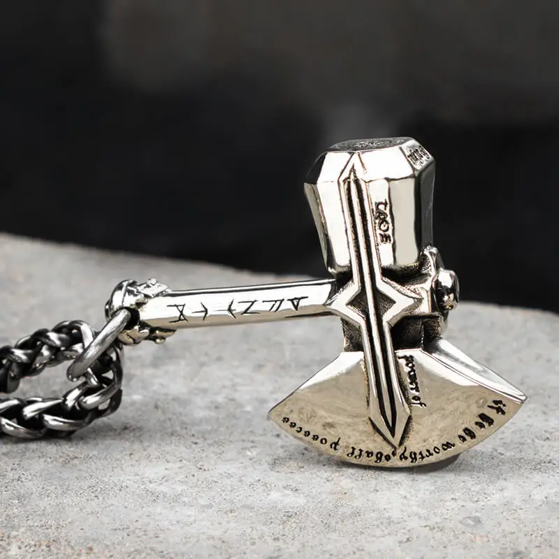 Ожерелье Stormbreaker для мужчин топор из нержавеющей стали кулон Бегемот уличная культура mygrillz