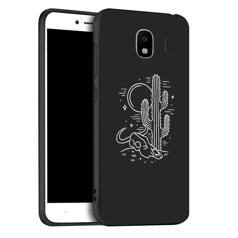 Мягкий Черный силиконовый чехол для samsung Galaxy J4 EU чехол s TPU чехол для телефона samsung J4 Plus Чехлы бампер Fundas - Цвет: x076