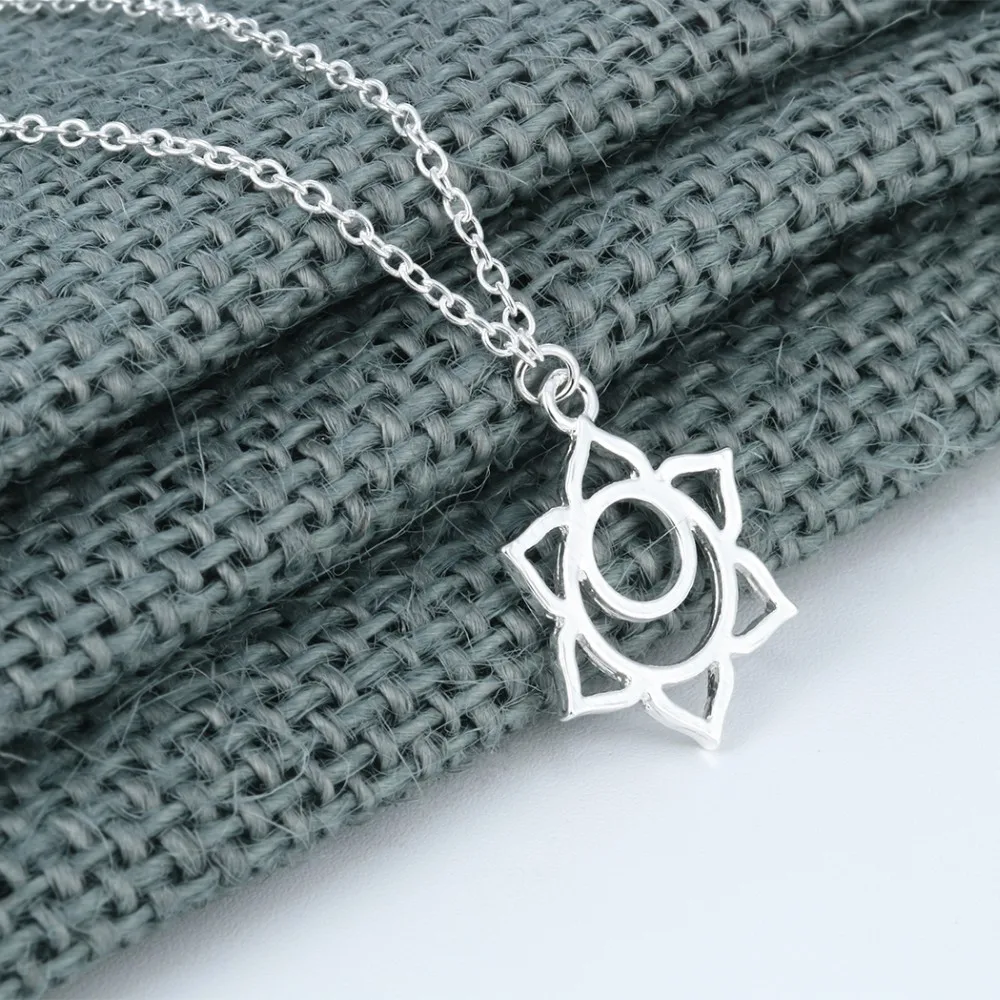Женское ожерелье с подвеской Chandler God Karma Buddha Lotus оптовая продажа короткая цепь