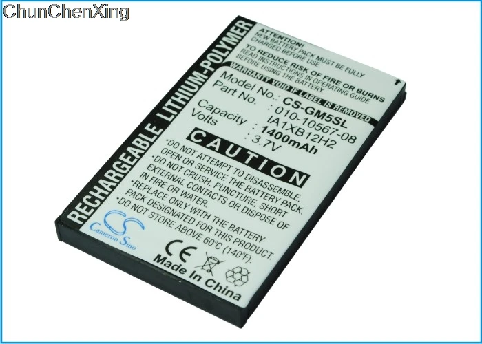 Cameron Sino 1400 мАч аккумулятор 010 10567 08 101056708 IA1XB12H2 для Garmin iQue M5|Цифровые аккумуляторы| |