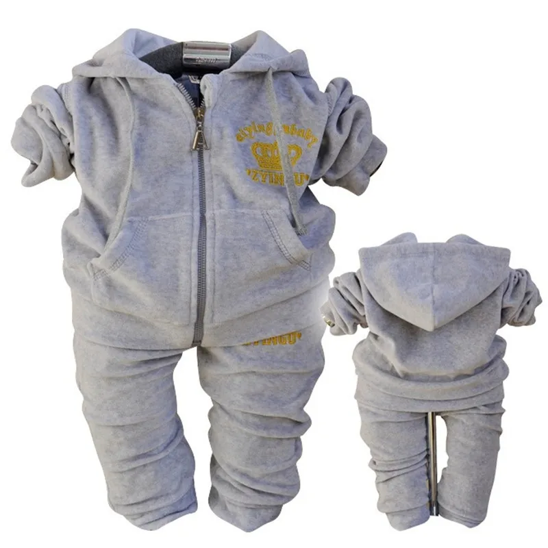 Anlencool/ ; Брендовая детская одежда babyrow; хлопковый Бархатный комплект одежды для малышей; спортивная одежда для мальчиков и девочек