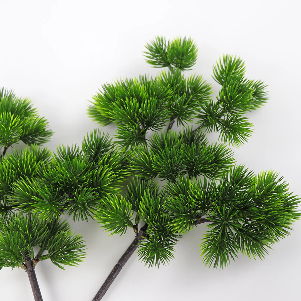 Флорес Artificiales Para Decoracion Hogar искусственная сосновая ветка имитация зеленого растения искусственная сосна игла