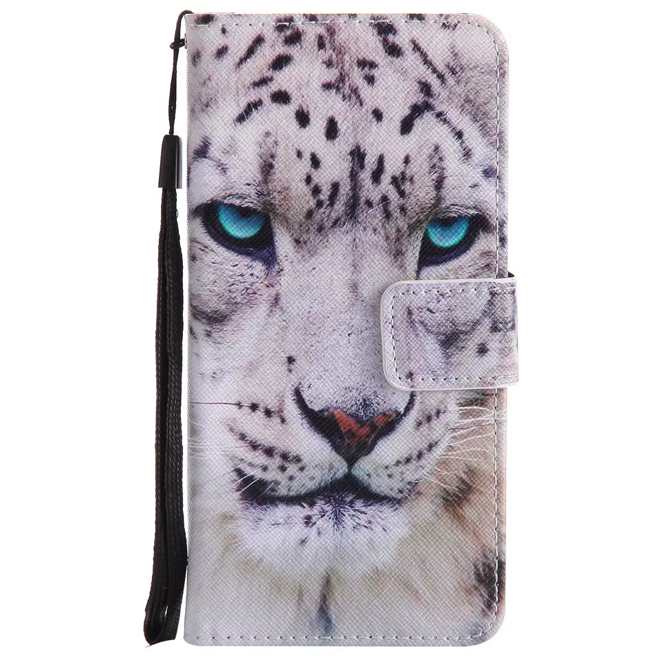 Милый кожаный чехол-книжка для Funda samsung Galaxy S8 S9 Plus S7 S6 Edge чехол с кошкой и деревом для глаз чехол-кошелек с подставкой и отделением для карт P06F