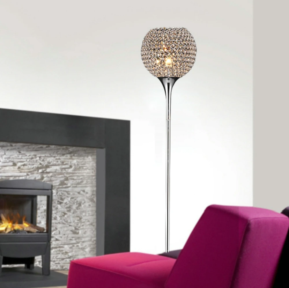Современный хрустальный напольный светильник светодиодное бра E27 хрустальные