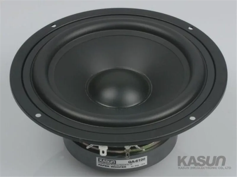 1 шт. Hi-Fi серия НЧ-динамик Громкоговоритель QA-6100 колонки 6,5 дюймов средние басы НЧ-динамик 130 Вт 8 Ом для усилителя